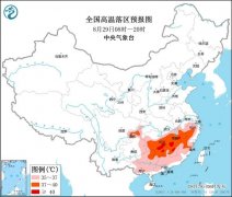 高温黄色预警:湖南江西等地局部可达40℃以上